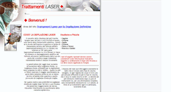 Desktop Screenshot of depilazione.trattamenti-laser.com